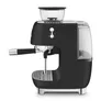 SMEG EGF03BLMEU 50s Style Siebträgermaschine mit Kaffeemühle Schwarz