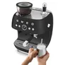 SMEG EGF03BLMEU 50s Style Siebträgermaschine mit Kaffeemühle Schwarz