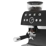 SMEG EGF03BLMEU 50s Style Siebträgermaschine mit Kaffeemühle Schwarz
