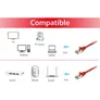 Equip 605523 Patchkabel, Cat.6, S/FTP, 0.25m, Rot