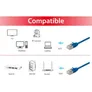 Equip 606132 Slim-Patchkabel, Cat.6A, F/FTP, 0.25m, Blau