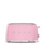 SMEG TSF02PKEU 50s Style 4 Scheiben Langschlitz Toaster Cadillac Pink
