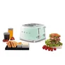 SMEG TSF03PGEU 50s Style 4 Scheiben Toaster Pastell Grün