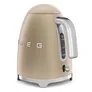 SMEG KLF03CHMEU 50s Style Wasserkocher Champagner-Matt