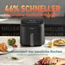 COSORI TurboBlaze 6 Liter Heissluftfritteuse CAF-DC602-KEUR dunkelgrau