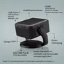 Epson EF-22B Mini-Laserprojektor 1000 Lumen FHD HDMI Schwarz