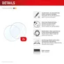 DISPLEX Samsung Galaxy Watch 8 Classic (46mm) Schutzfolie, 2 Stück, Schutzglas