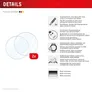 DISPLEX Samsung Galaxy Watch 8 (40mm) Schutzfolie, 2 Stück, Schutzglas