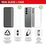 DISPLEX Real Glass + Case Google Pixel 9a Schutzglas und transparente Hülle