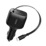 Belkin BoostCharge Kfz-Ladegerät mit einziehbarem Kabel (75 W) schwarz