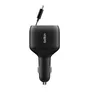 Belkin BoostCharge Kfz-Ladegerät mit einziehbarem Kabel (75 W) schwarz