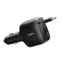 Belkin BoostCharge Kfz-Ladegerät mit einziehbarem Kabel (75 W) schwarz