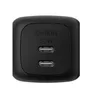 Belkin Dual USB-C Ladegerät Power Delivery und PPS (50 W) schwarz