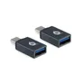 Conceptronic DONN03G OTG-Adapter für USB-C zu USB-A 2er Pack