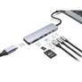 Conceptronic DONN28G 7-in-1 USB 3.2 Gen 1 Dockingstation 4K60Hz HDMI USB-A 5Gbps x 2 USB-C 5Gbps SD TF/MicroSD 100W USB PD