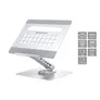 Conceptronic DONN27G Laptop-Ständer mit 7-in-1-Dockingstation 360 Grad drehbare Basis faltbar höhenverstellbar