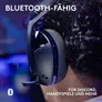 LogitechG G321 LIGHTSPEED Schwarz - Kabelloses Gaming-Headset, 2.4Ghz Empfänger, Bluetooth
