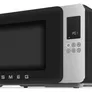 SMEG MOC01BLMEU Kombi-Tisch-Mikrowelle + Grill Schwarz-Matt-Aluminium 900 W