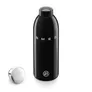 SMEG WBF01BL 24Bottles® Clima Bottle isolierte Edelstahlflasche Schwarz 500ml
