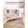 Momcozy Video-Babyphone, 12,7cm (5 Zoll), mit Akku, 1080P HD-Kamera