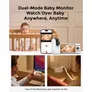 Momcozy Video-Babyphone BM04 12,7cm (5 Zoll) mit Akku, WiFi 1080P HD-Kamera