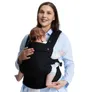 Momcozy leichte Babytrage, Schwarz, für Kinder von 3-20kg