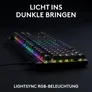 Logitech PRO X TKL RAPID Schwarz , Kabelgebundene Gaming-Tastatur, Magnetische Analog-Switches, Rapid-Trigger, LIGHTSYNC RGB-Beleuchtung, KEYCONTROL, 1 ms Melderate