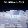 Logitech PRO X TKL RAPID Weiß, Kabelgebundene Gaming-Tastatur, Magnetische Analog-Switches, Rapid-Trigger, LIGHTSYNC RGB-Beleuchtung, KEYCONTROL, 1 ms Melderate