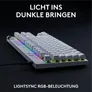 Logitech PRO X TKL RAPID Weiß, Kabelgebundene Gaming-Tastatur, Magnetische Analog-Switches, Rapid-Trigger, LIGHTSYNC RGB-Beleuchtung, KEYCONTROL, 1 ms Melderate