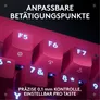Logitech PRO X TKL RAPID Pink/Magenta, Kabelgebundene Gaming-Tastatur, Magnetische Analog-Switches, Rapid-Trigger, LIGHTSYNC RGB-Beleuchtung, KEYCONTROL, 1 ms Melderate