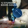 Ultimate Ears MINIROLL Blau, Mini Bluetooth Lautsprecher (A2DP), PartyUp Funktion, IP67- zertifizierte