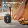 Ultimate Ears WONDERBOOM 4 Blau, Kompakter Bluetooth Lautsprecher (A2DP), 360- Grad- Klang, PartyUp Funktion, IP67- zertifizierte