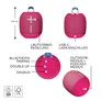 Ultimate Ears WONDERBOOM 4 Pink, Kompakter Bluetooth Lautsprecher (A2DP), 360- Grad- Klang, PartyUp Funktion, IP67- zertifizierte