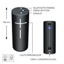 Ultimate Ears BOOM 4 Schwarz, Kompakter Bluetooth Lautsprecher (A2DP), 360- Grad- Klang, PartyUp Funktion, IP67- zertifizierte