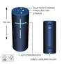 Ultimate Ears BOOM 4 Blau, Kompakter Bluetooth Lautsprecher (A2DP), 360- Grad- Klang, PartyUp Funktion, IP67- zertifizierte