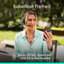 Logitech Zone Wireless 2 ES (Consumer/Retail) Grafit, Kabelloses USB-Headset mit adaptiver Hybrid-ANC, Mikrofon mit Geräuschunterdrückung