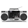 Medion LIFE® P66538 Retro-Boombox silber