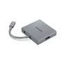 Lenovo 4-in-1 USB-C Hub Grau, HDMI, USB-A, 2x USB-A, 3.5mm Klinke-Combo