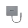Lenovo 4-in-1 USB-C Hub Grau, HDMI, USB-A, 2x USB-A, 3.5mm Klinke-Combo