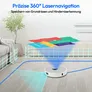 Medion MD120431 X42 SW+ Saug-Wischroboter mit Lasernavigation und Absaugstation