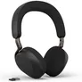 Jabra Evolve3 75 UC Schwarz Kabelloses Bluetooth-Headset inkl. USB-A Dongle und kabellosem Ladepad, ANC (Aktive Geräuchunterdrückung)