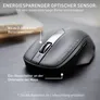 Cherry MW 2310 2.0 Schwarz – Kabellose Desktop-Maus, 2400 DPI, 2.4 Ghz USB-A Empfänger, 2x AA Batterie
