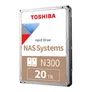 Toshiba N300 HDWG62AUZSVA 20TB 512MB 7.200rpm 3,5 Zoll SATA 6 Gbit/s Bulk