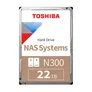 Toshiba N300 HDWG62CUZSVA 22TB 512MB 7.200rpm 3,5 Zoll SATA 6 Gbit/s Bulk