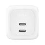Belkin Dual USB-C Ladegerät Power Delivery und PPS (67 W) weiß