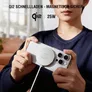 4smarts Kabelloses Ladegerät Qi2/ MagSafe-kompat 25W,1,5m weiß inkl. 30W Netzteil
