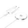 4smarts Kabelloses Ladegerät Qi2/ MagSafe-kompat 25W,1,5m weiß inkl. 30W Netzteil