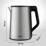 Medion Life MD12105 Wasserkocher silber