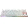 Cherry XTRFY MX 8.2 Pro TMR Weiß Gaming Tastatur, kabellos, TKL, Hot-Swap, MK CRYSTAL MAGNETIC-Switches, RGB, 2.4 Ghz, Bluetooth