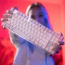 Cherry XTRFY MX 8.2 Pro TMR Weiß Gaming Tastatur, kabellos, TKL, Hot-Swap, MK CRYSTAL MAGNETIC-Switches, RGB, 2.4 Ghz, Bluetooth
